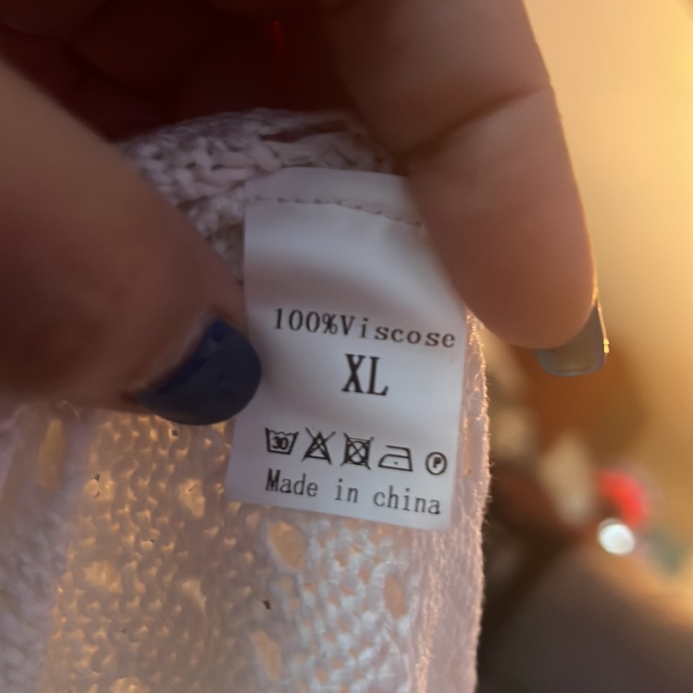 New Crochet Mini Beach Dress - Picture 4 of 4